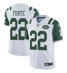 Youth Nike New York Jets #22 Matt Forte White Vapor Untouchable Limited Player NFL Jersey