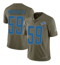 Men's Nike Detroit Lions #59 Tahir Whitehead Limited Olive 2017 Salute to Service NFL Jersey
