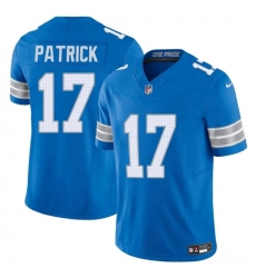 Men's Detroit Lions #17 Tim Patrickn Blue 2024 F.U.S.E. Vapor Limited Football Stitched Jersey