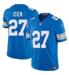 Men's Detroit Lions #27 Christian Izien Blue 2026 F.U.S.E. Vapor Limited Football Stitched Game Jersey