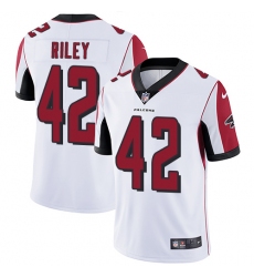 Men's Nike Atlanta Falcons #42 Duke Riley White Vapor Untouchable Limited Player NFL Jersey