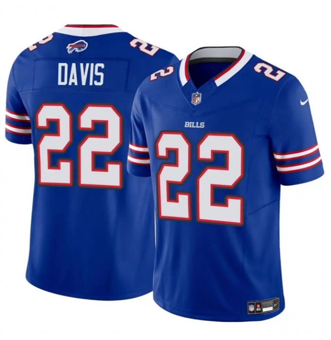 Men's Buffalo Bills #22 Ray Davis Royal 2024 F.U.S.E. Vapor Untouchable Limited Stitched Football Jersey