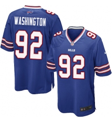 Men's Nike Buffalo Bills #92 Adolphus Washington Game Royal Blue Team Color NFL Jersey