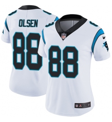Women's Nike Carolina Panthers #88 Greg Olsen White Vapor Untouchable Limited Player NFL Jersey
