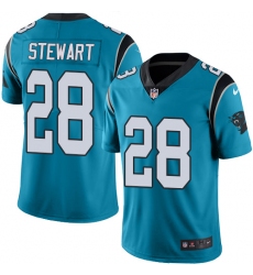Youth Nike Carolina Panthers #28 Jonathan Stewart Blue Alternate Vapor Untouchable Limited Player NFL Jersey