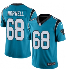 Youth Nike Carolina Panthers #68 Andrew Norwell Blue Alternate Vapor Untouchable Limited Player NFL Jersey