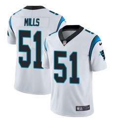Men's Nike Carolina Panthers #51 Sam Mills White Vapor Untouchable Limited Player NFL Jersey