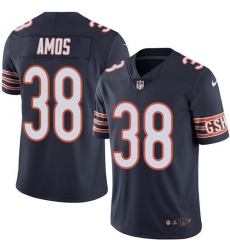 Men's Nike Chicago Bears #38 Adrian Amos Navy Blue Team Color Vapor Untouchable Limited Player NFL Jersey