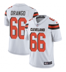 Youth Nike Cleveland Browns #66 Spencer Drango White Vapor Untouchable Limited Player NFL Jersey