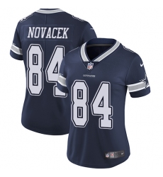 Women's Nike Dallas Cowboys #84 Jay Novacek Navy Blue Team Color Vapor Untouchable Limited Player NFL Jersey