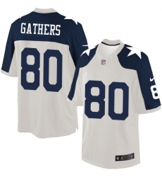 Men's Nike Dallas Cowboys #80 Rico Gathers Limited White Throwback Alternate NFL Jersey