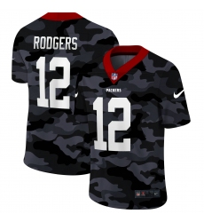 Men's Green Bay Packers #12 Aaron Rodgers Camo 2020 Nike Limited Jersey