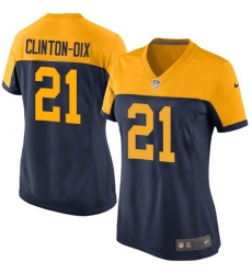 Women's Nike Green Bay Packers #21 Ha Ha Clinton-Dix Game Navy Blue Alternate NFL Jersey