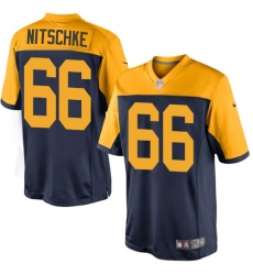 Men's Nike Green Bay Packers #66 Ray Nitschke Limited Navy Blue Alternate NFL Jersey