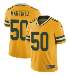 Men's Nike Green Bay Packers #50 Blake Martinez Limited Gold Rush Vapor Untouchable NFL Jersey