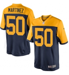 Youth Nike Green Bay Packers #50 Blake Martinez Limited Navy Blue Alternate NFL Jersey