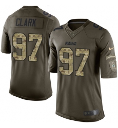 Youth Nike Green Bay Packers #97 Kenny Clark Elite Green Salute to Service NFL Jersey