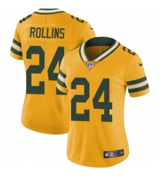 Women's Nike Green Bay Packers #24 Quinten Rollins Limited Gold Rush Vapor Untouchable NFL Jersey