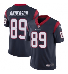 Youth Nike Houston Texans #89 Stephen Anderson Limited Navy Blue Team Color Vapor Untouchable NFL Jersey