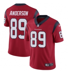 Youth Nike Houston Texans #89 Stephen Anderson Limited Red Alternate Vapor Untouchable NFL Jersey