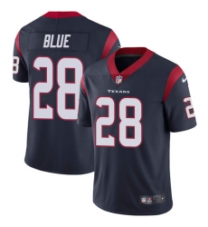 Men's Nike Houston Texans #28 Alfred Blue Limited Navy Blue Team Color Vapor Untouchable NFL Jersey