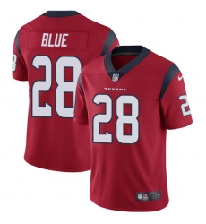Men's Nike Houston Texans #28 Alfred Blue Limited Red Alternate Vapor Untouchable NFL Jersey