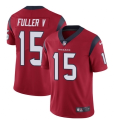 Youth Nike Houston Texans #15 Will Fuller V Limited Red Alternate Vapor Untouchable NFL Jersey
