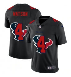 Men's Houston Texans #4 Deshaun Watson Black Nike Black Shadow Edition Limited Jersey