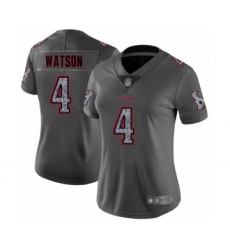 Women's Houston Texans #4 Deshaun Watson Limited Gray Static Fashion Football Jersey