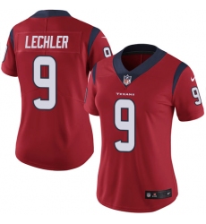 Women's Nike Houston Texans #9 Shane Lechler Limited Red Alternate Vapor Untouchable NFL Jersey