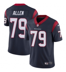 Youth Nike Houston Texans #79 Jeff Allen Limited Navy Blue Team Color Vapor Untouchable NFL Jersey
