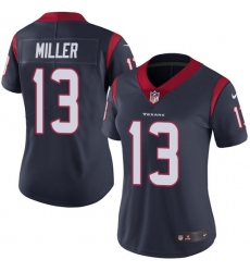 Women's Nike Houston Texans #13 Braxton Miller Limited Navy Blue Team Color Vapor Untouchable NFL Jersey