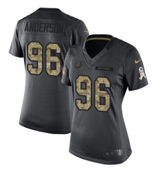 Women's Nike Indianapolis Colts #96 Henry Anderson Limited Black 2016 Salute to Service NFL Jersey