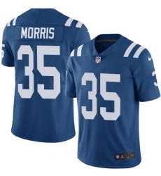 Men's Nike Indianapolis Colts #35 Darryl Morris Royal Blue Team Color Vapor Untouchable Limited Player NFL Jersey