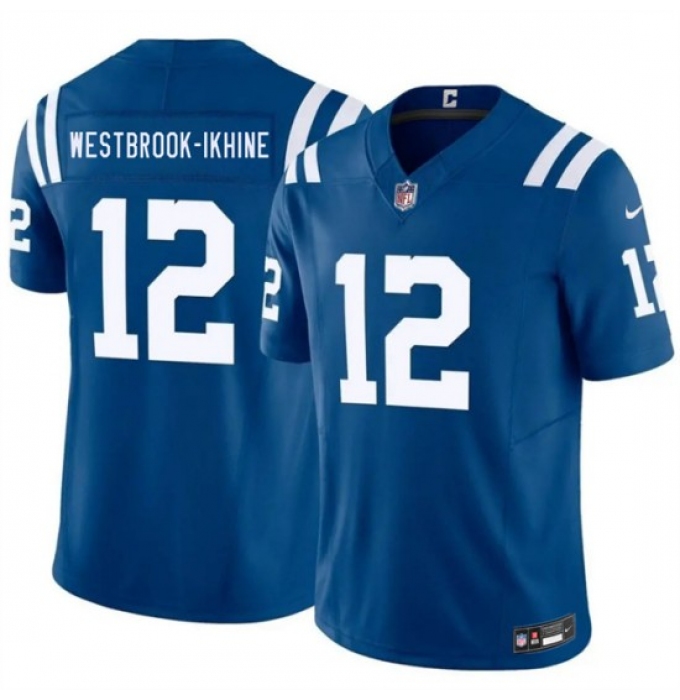 Men's Indianapolis Colts #12 Nick Westbrook-Ikhine Blue 2026 F.U.S.E. Vapor Limited Football Stitched Jersey