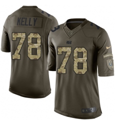 Youth Nike Indianapolis Colts #78 Ryan Kelly Elite Green Salute to Service NFL Jersey