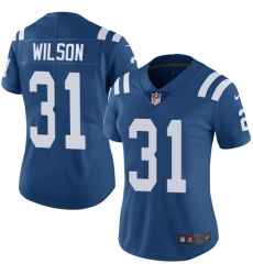 Women's Nike Indianapolis Colts #31 Quincy Wilson Royal Blue Team Color Vapor Untouchable Limited Player NFL Jersey