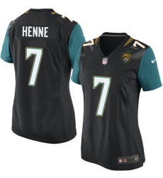 Women's Nike Jacksonville Jaguars #7 Chad Henne Game Black Alternate NFL Jersey