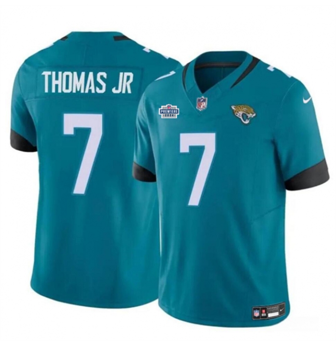 Men's Jacksonville Jaguars #7 Brian Thomas Jr Teal 2024 Draft Vapor Untouchable Limited Stitched Jersey