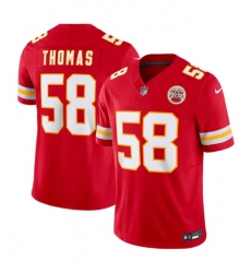 Men's Kansas City Chiefs #58 Derrick Thomas Red 2024 F.U.S.E Vapor Untouchable Limited Stitched Football Jersey