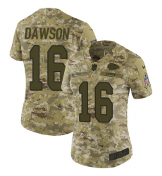 Women's Nike Kansas City Chiefs #16 Len Dawson Limited Camo 2018 Salute to Service NFL Jersey