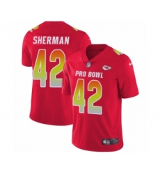 Men's Nike Kansas City Chiefs #42 Anthony Sherman Limited Red AFC 2019 Pro Bowl NFL Jersey