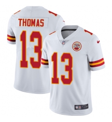 Men's Nike Kansas City Chiefs #13 De'Anthony Thomas White Vapor Untouchable Limited Player NFL Jersey