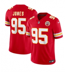 Men's Kansas City Chiefs #95 Chris Jones Red 2024 F.U.S.E Vapor Untouchable Limited Stitched Football Jersey