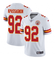 Youth Nike Kansas City Chiefs #92 Tanoh Kpassagnon White Vapor Untouchable Limited Player NFL Jersey