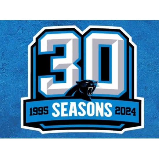 Carolina Panthers 30th Anniversary Patch Biaog